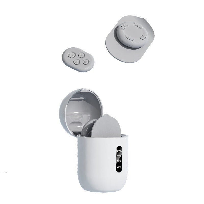Smart Cervical Spine EMS Massager Sticker with Remote Control & Charging Case – 6 Modes, 16 Strengths(white)