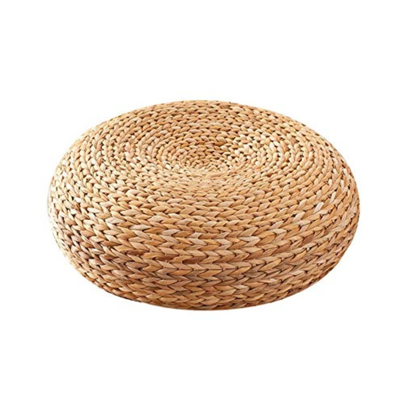 SNAWEN Cuscino da Meditazione in Tessuto Intrecciato Cuscino per Ispessimento del Sedile Cuscino per futon Tatami Yoga Giapponese Cuscino per Tappetino da t per casa da t-Un_40x40cm