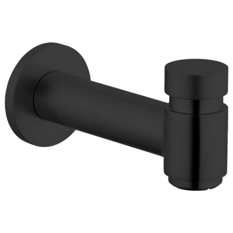Tub Spout Talis S with Diverter Matte Black 6-1/2 Inch Brass
