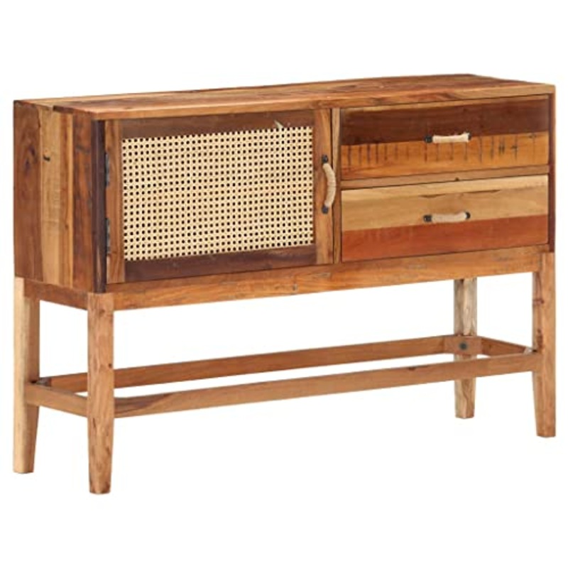 vidaXL Credenza 118x30x76 cm in Legno Massello di Recupero