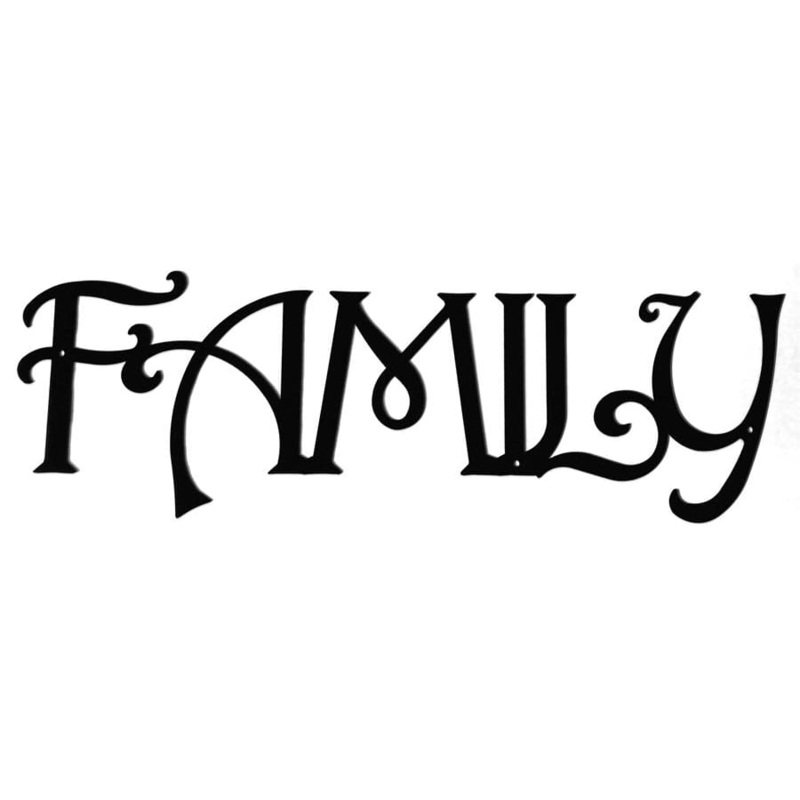 Village Wrought Iron WA-FAMILY Wall Art FAMILY