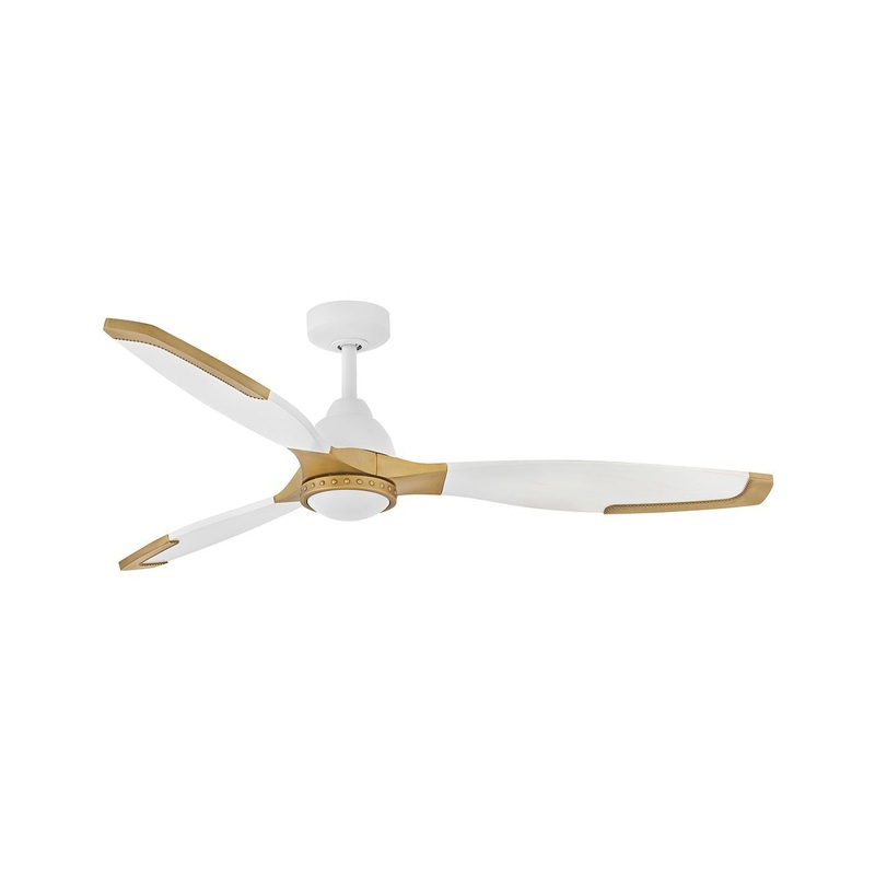 60″Ceiling Fan from the Aileron Collection in Matte White Finish by Hinkley