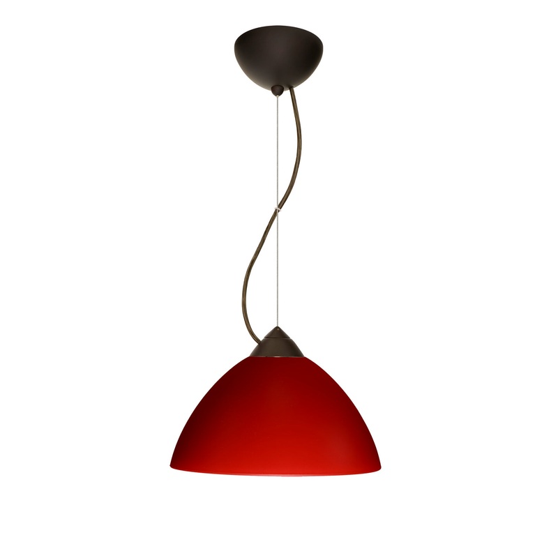 Besa 1KX-420131-LED-BR Tessa One Light Pendant Bronze
