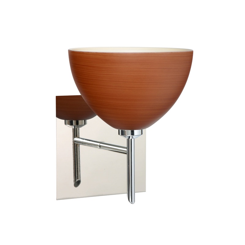 Besa 1SW-4679CH-CR-SQ Brella One Light Wall Sconce Chrome