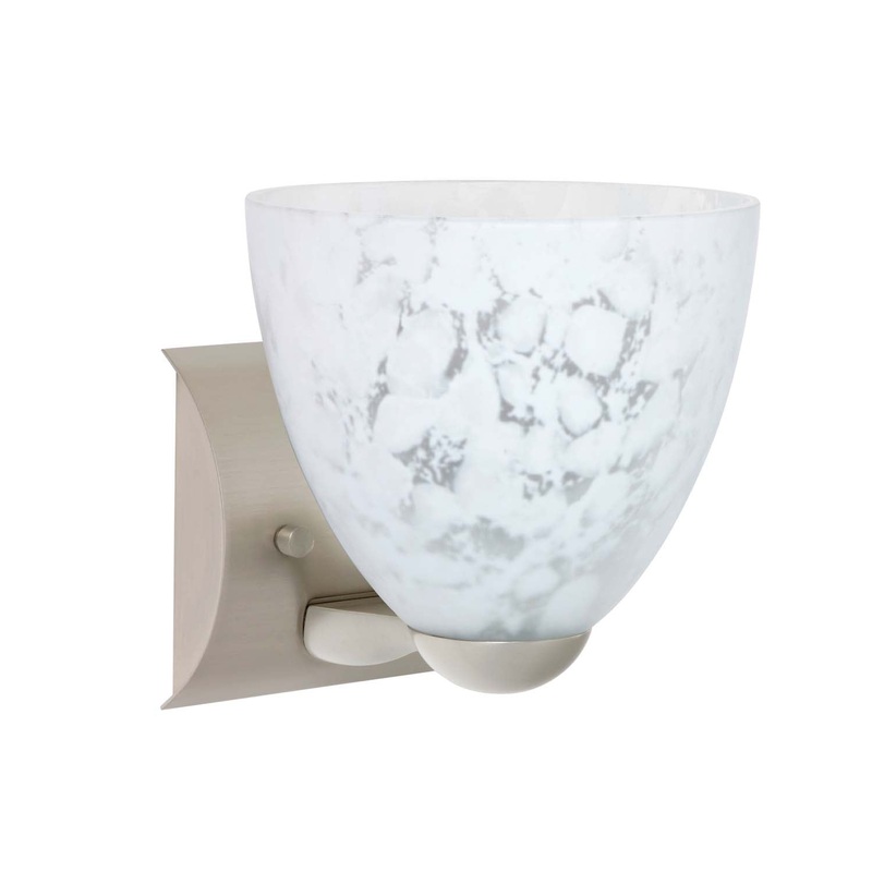 Besa 1WZ-757219-SN Sasha One Light Wall Sconce Satin Nickel