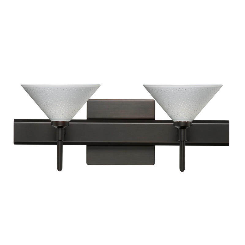Besa 2SW-282453-BR-SQ Kona Two Light Wall Sconce Bronze