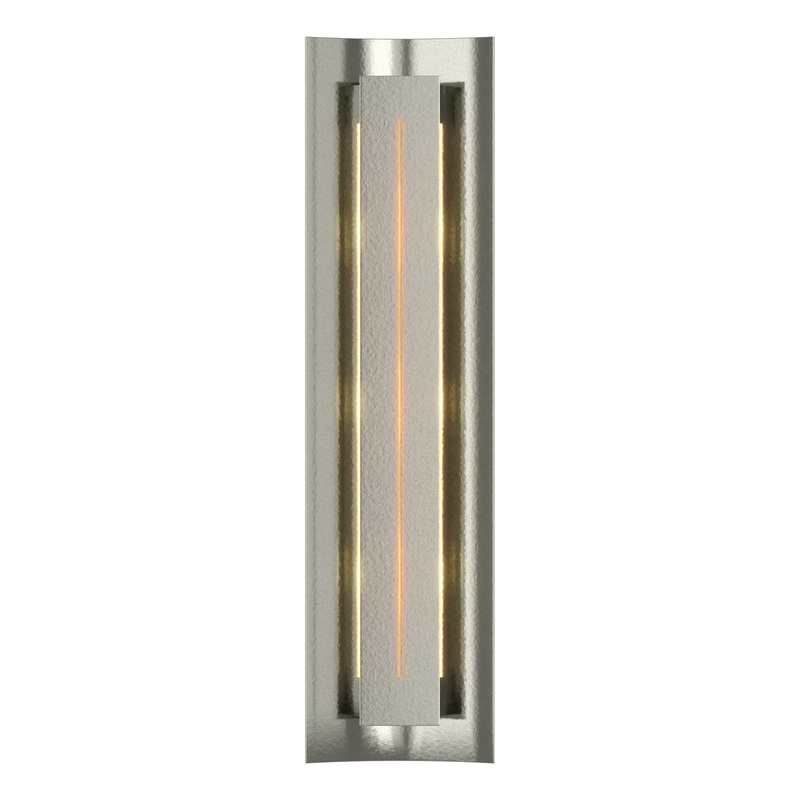 Gallery Sconce Sterling Amber Glass (FF)