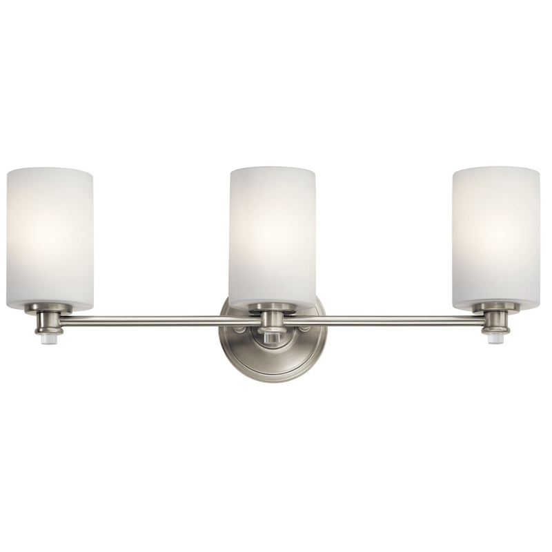 Kichler 45923NI Three Light Bath, Brushed Nickel