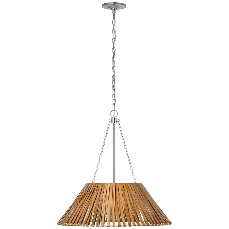LED Pendant from the Corinne Collection in Polished Nickel Finish by Visual Comfort Signature