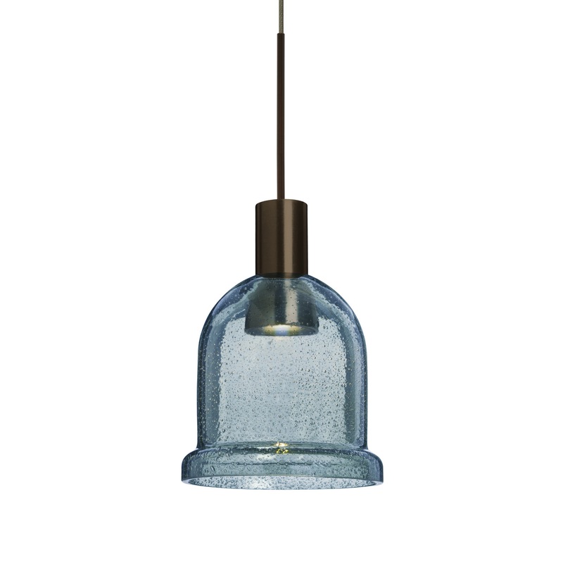LED Pendant from the Kiba Collection in Bronze Finish by Besa