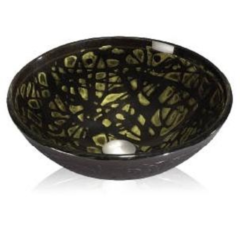 Lenova GV40 Above Counter 16″ Round Vessel Sink – Frosted Glass (Showroom Display for Sale)