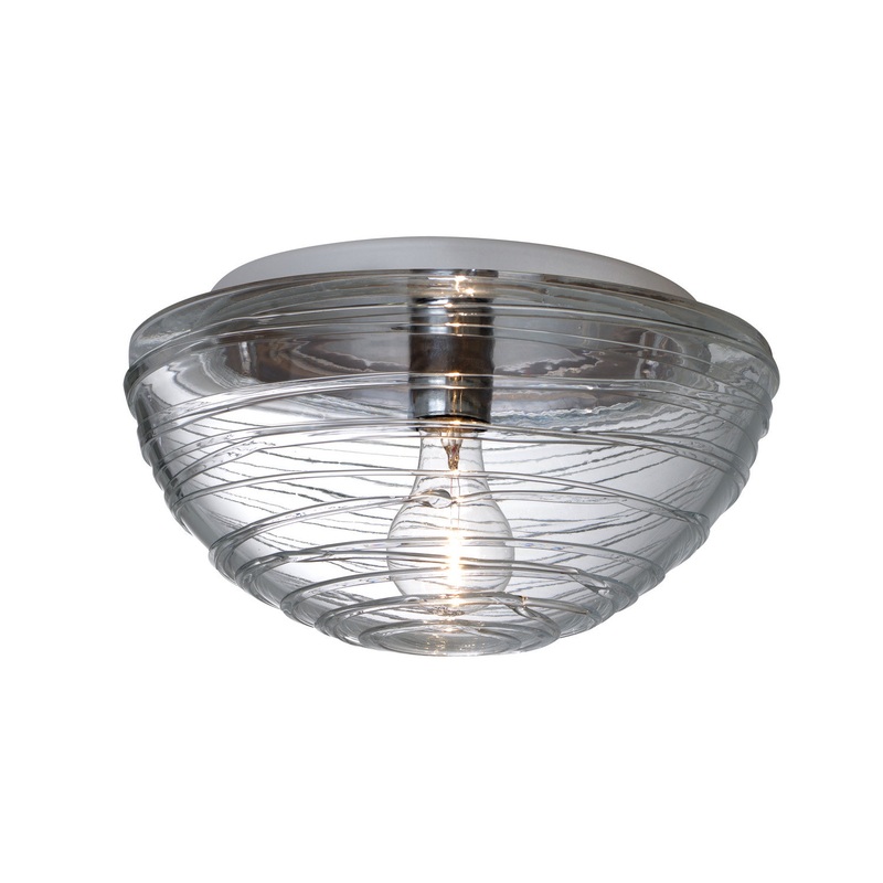 One Light Ceiling Mount from the Wave Collection by Besa