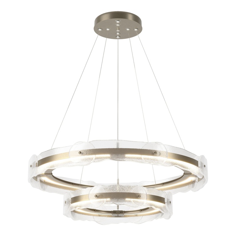 Solstice LED Tiered Pendant Soft Gold