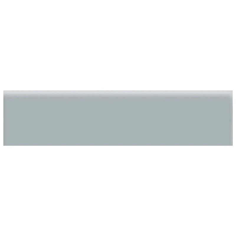 2″ x 8″ Soho Cloud Blue Glossy Glazed Ceramic Bullnose 2″ x 8″