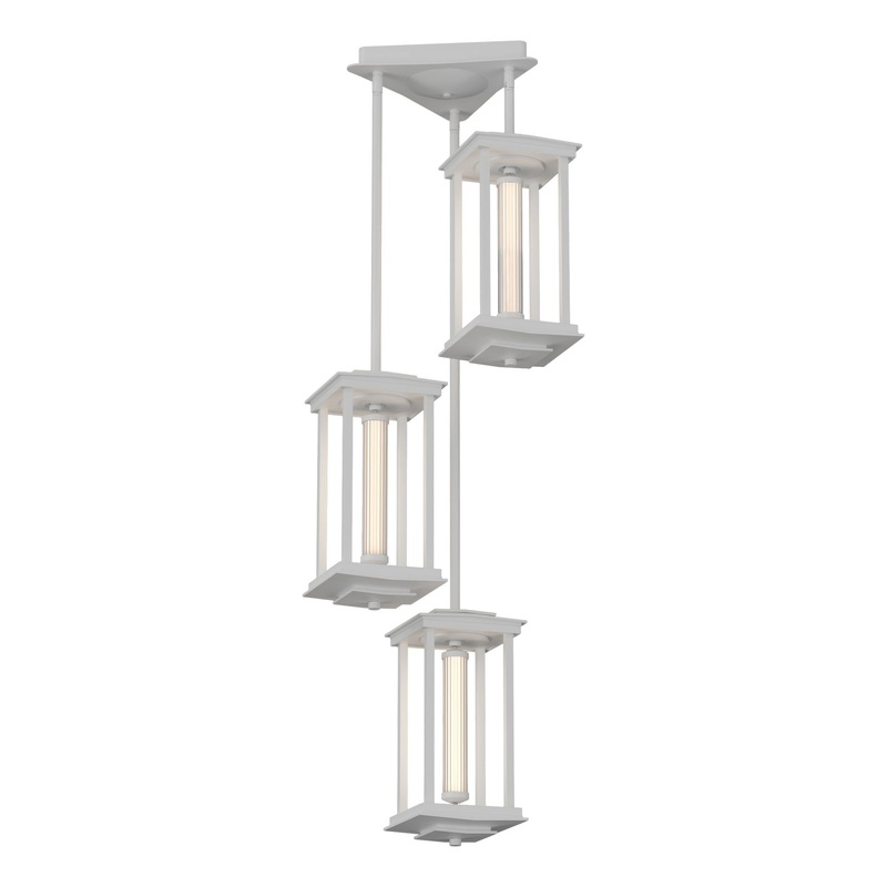 Athena Triple Short LED Lantern White
