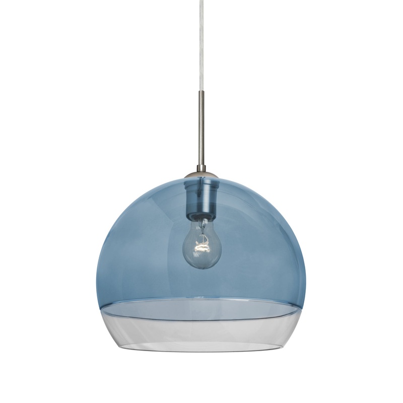 Besa 1JC-ALLY12BL-SN Ally One Light Pendant Satin Nickel