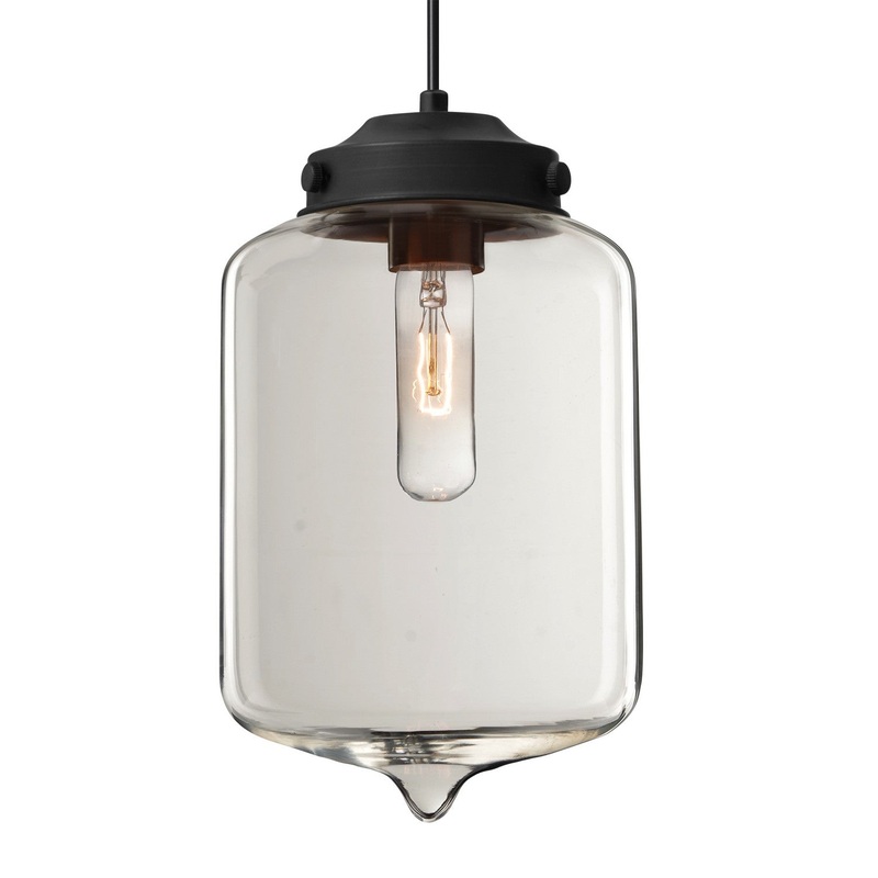 Besa 1JC-OLINCL-BK Besa Olin Pendant One Light Pendant Black