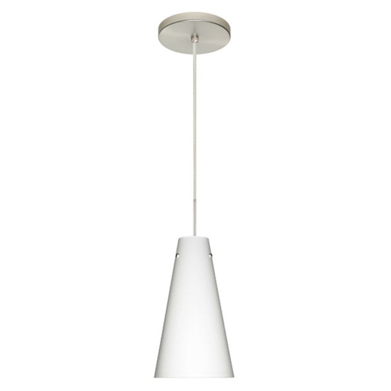 Besa 1JT-412407-SN Cierro One Light Pendant Satin Nickel