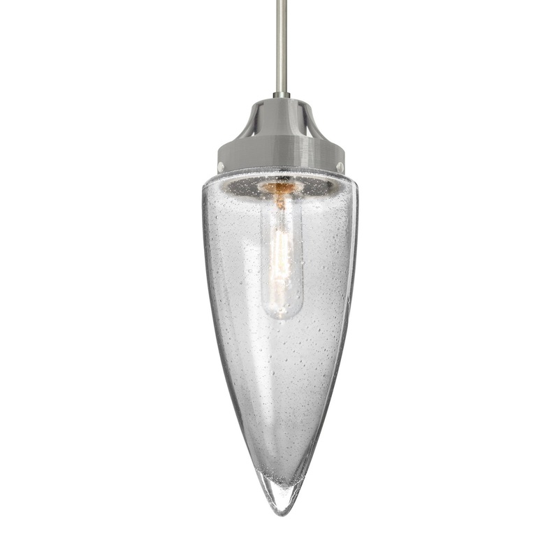Besa 1JT-SULUCL-SN Sulu One Light Pendant Satin Nickel