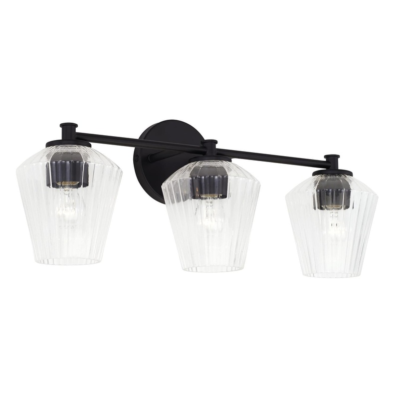 Capital Lighting 141431MB-507 Beau 3 Light Vanity Matte Black
