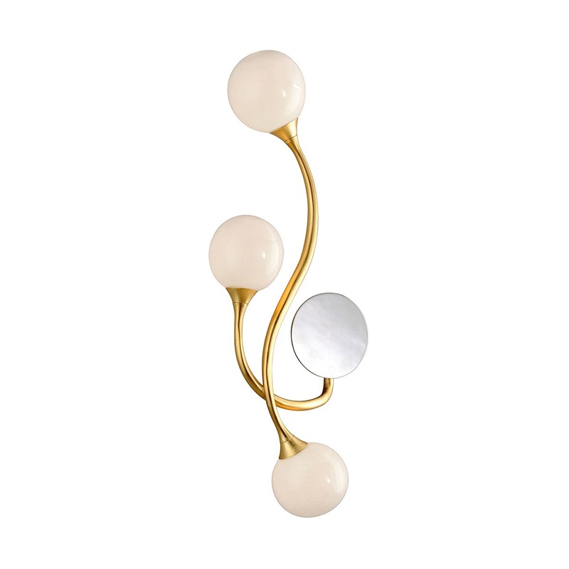 Corbett Lighting 294-14 Signature Three Light Wall Sconce Gold Leaf (Discontinued)