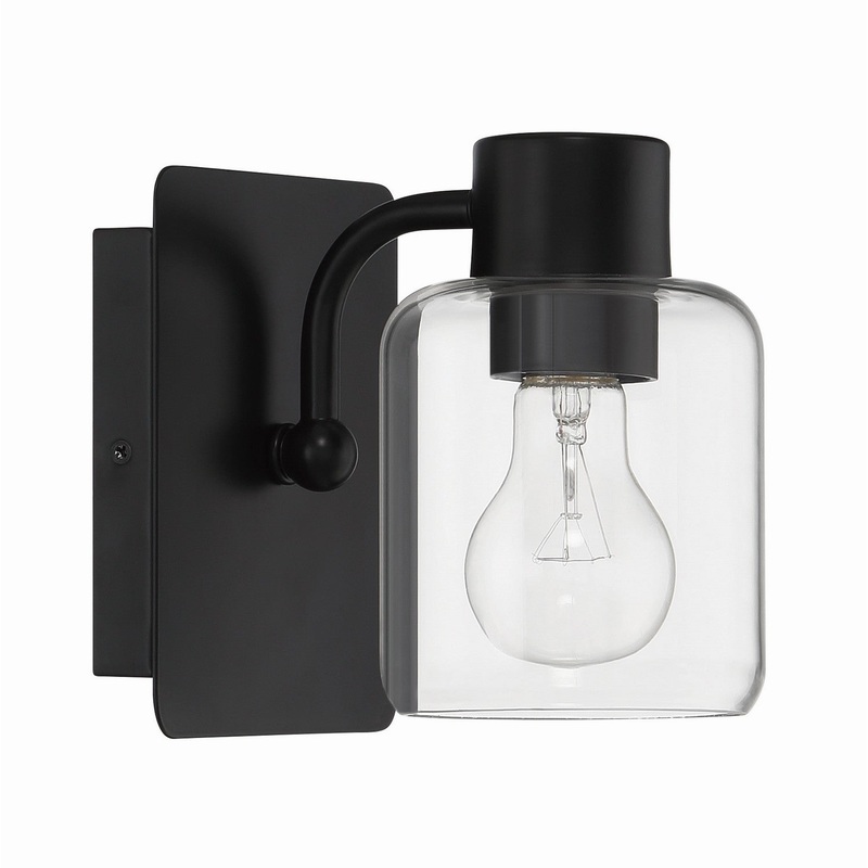 Craftmade 17705FB1 Rori One Light Wall Sconce Flat Black