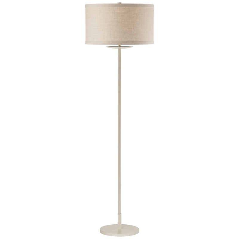 One Light Floor Lamp from the Walker Collection in Light Cream Finish by Visual Comfort Signature