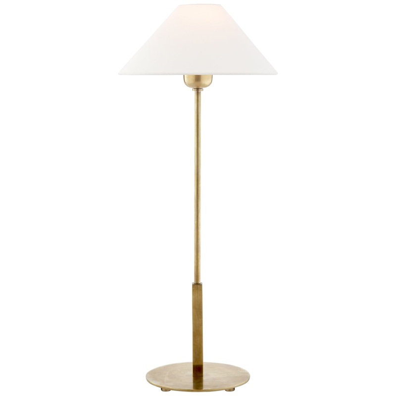 One Light Table Lamp from the Hackney Collection in Hand-Rubbed Antique Brass Finish by Visual Comfort Signature
