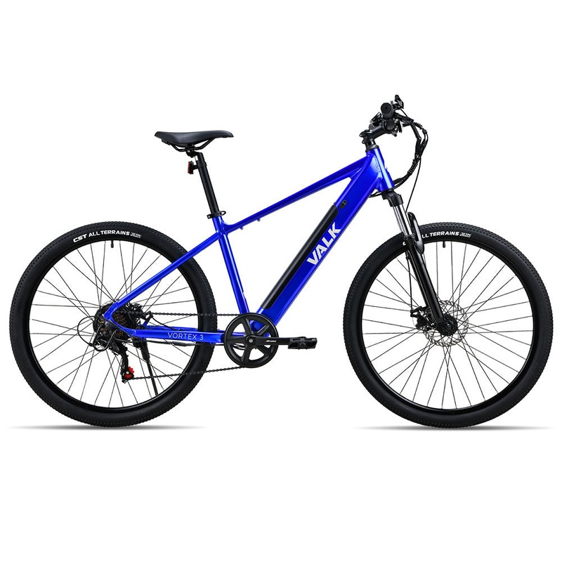 VALK Vortex 3 Electric Bike, Medium Frame Mountain ebike, Blue
