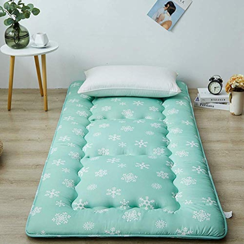 Z&HA Snowflake Materasso per i Bambini, futon Giapponese Materasso Tatami Tappetino Pieghevole Letto Portatile materassino da Campeggio Bambini Sleeping Pad Piano Lounger Divano Letto,Verde,120x200cm