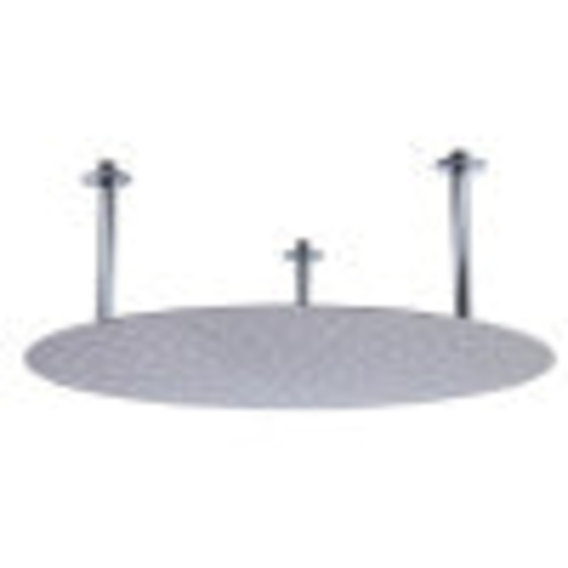 ALFI brand RAIN24R-BSS 24″ Round Brushed Solid Stainless Steel Ultra Thin Rain Shower Head