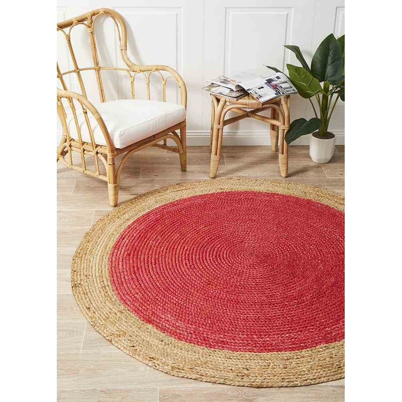 Atrium Polo Cherry By Rug Culture – 200X200cm ROUND