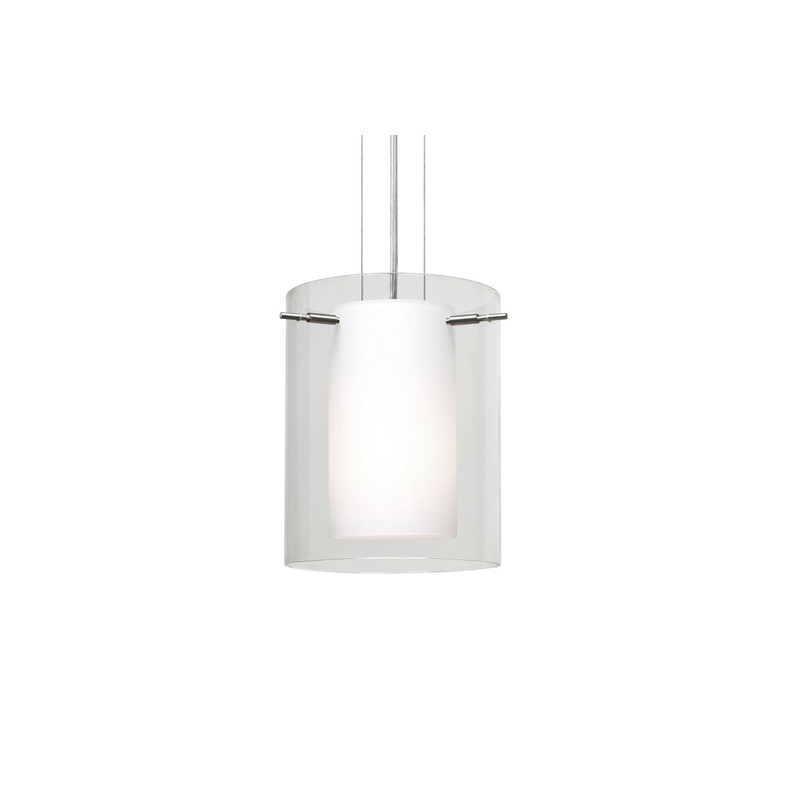 Besa 1KG-C00607-LED-SN Pahu One Light Pendant Satin Nickel