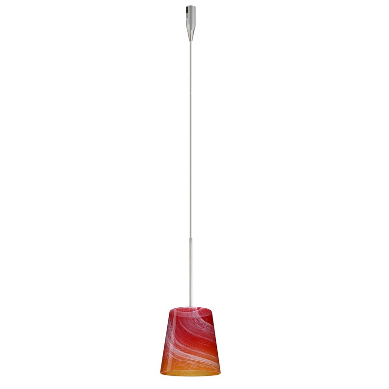 Besa RXP-5131SL-SN Canto One Light Pendant Satin Nickel (Discontinued)
