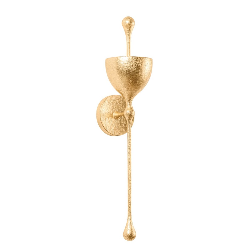 Corbett Lighting 368-01-VGL Antalya LED Wall Sconce Vintage Gold Leaf