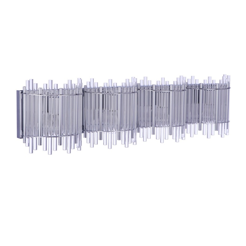 Craftmade 59204-CH Reveal Four Light Vanity Chrome