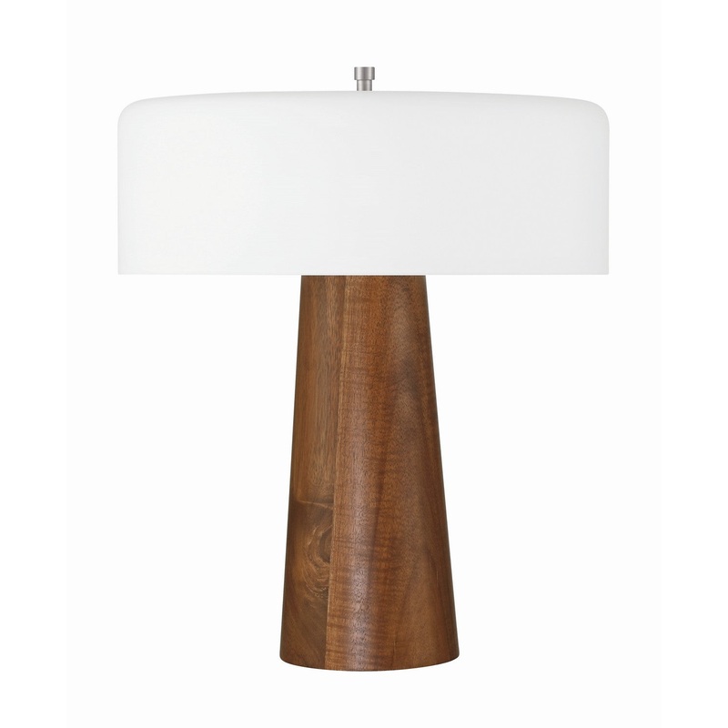 Craftmade 87001WN-T Wooden Base LED Table Lamp Walnut