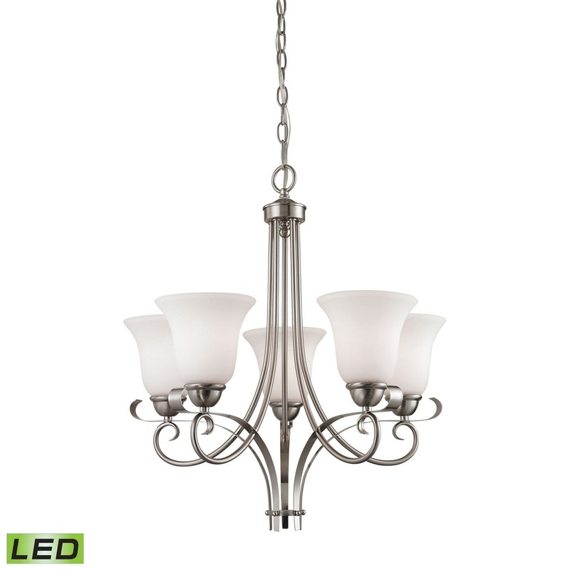 ELK Home 1005CH/20-LED Brighton LED Chandelier Brushed Nickel