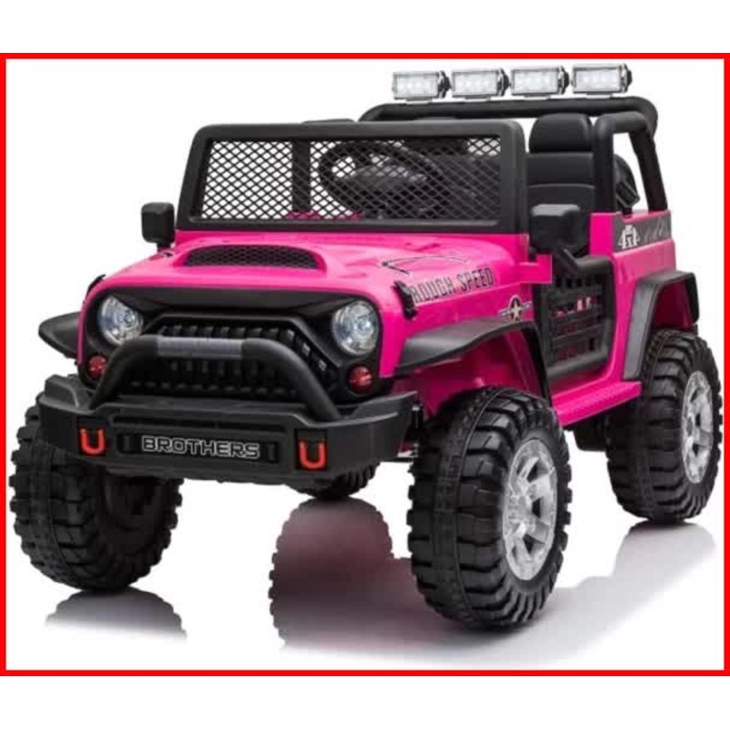 Jeep Off Road Inspired Ride On Car Kids Fairyland Adventure  Pink