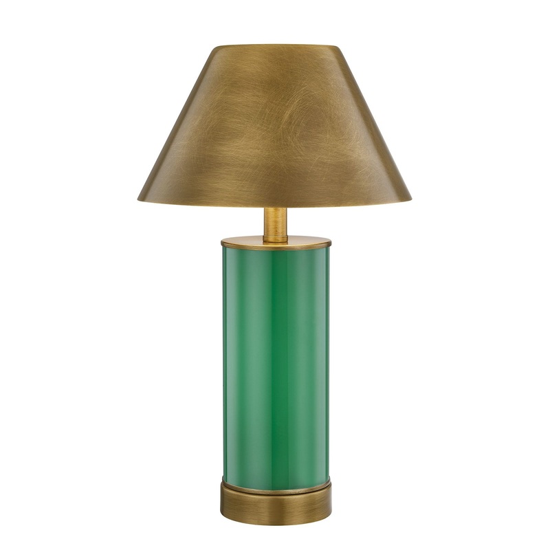 Molly 1-Light Portable Rechargeable LED Table Lamp Jolly Green