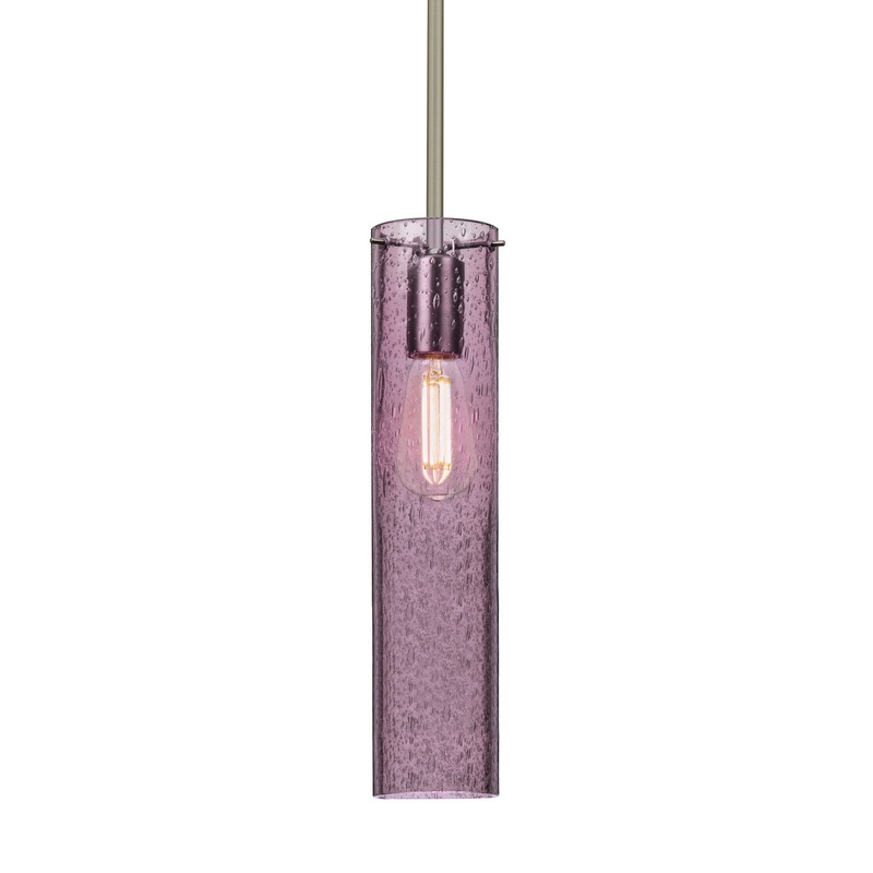 One Light Pendant from the Juni Collection in Satin Nickel Finish by Besa