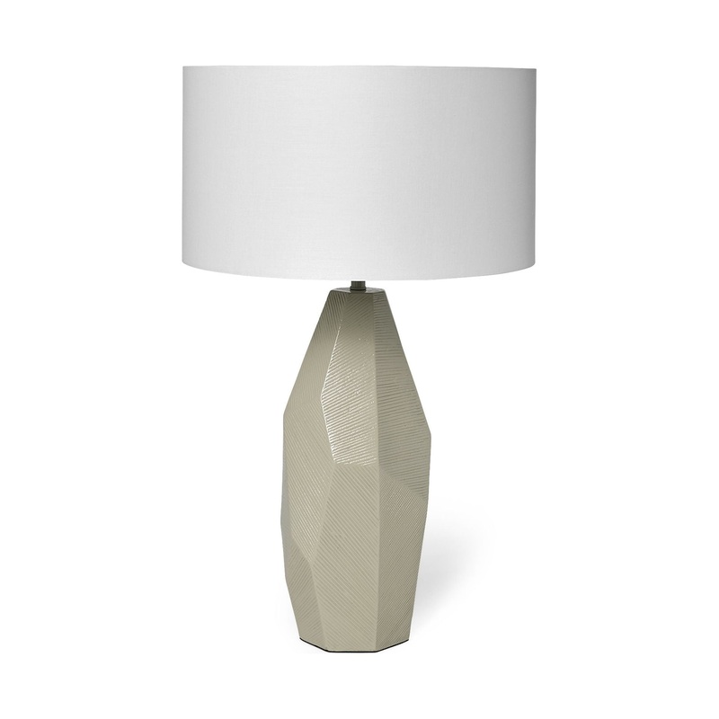 Piven Table Lamp Beige | Ceramic