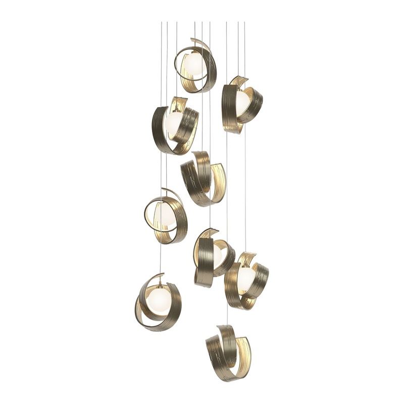 Riza 9-Light Pendant Soft Gold