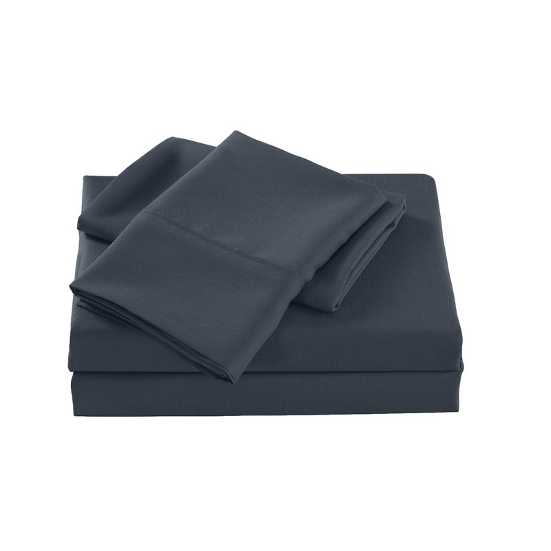 Royal Comfort 2000 Thread Count Bamboo Cooling Sheet Set Ultra Soft Bedding – King – Charcoal