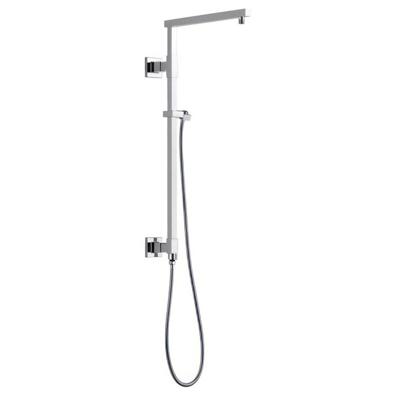 Shower Column Emerge Universal Showering Components Angular Lumicoat Chrome 26 Inch