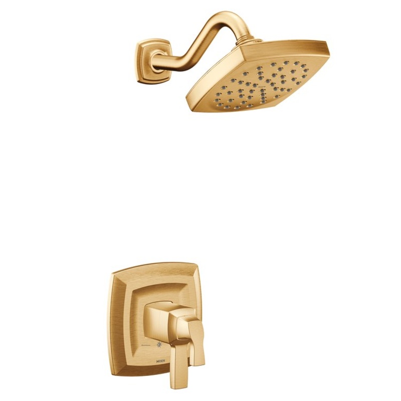 Shower Trim Voss M-Core 4-Series 2 Lever Brushed Gold WaterSense ADA 1.75 Gallons per Minute