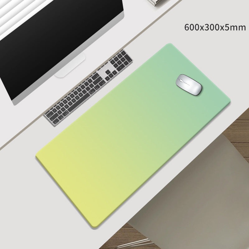 Yellow-Green Gradient Premium Large Silicone Mouse Pad – Non-Slip, 600x300mm for Office and Gaming