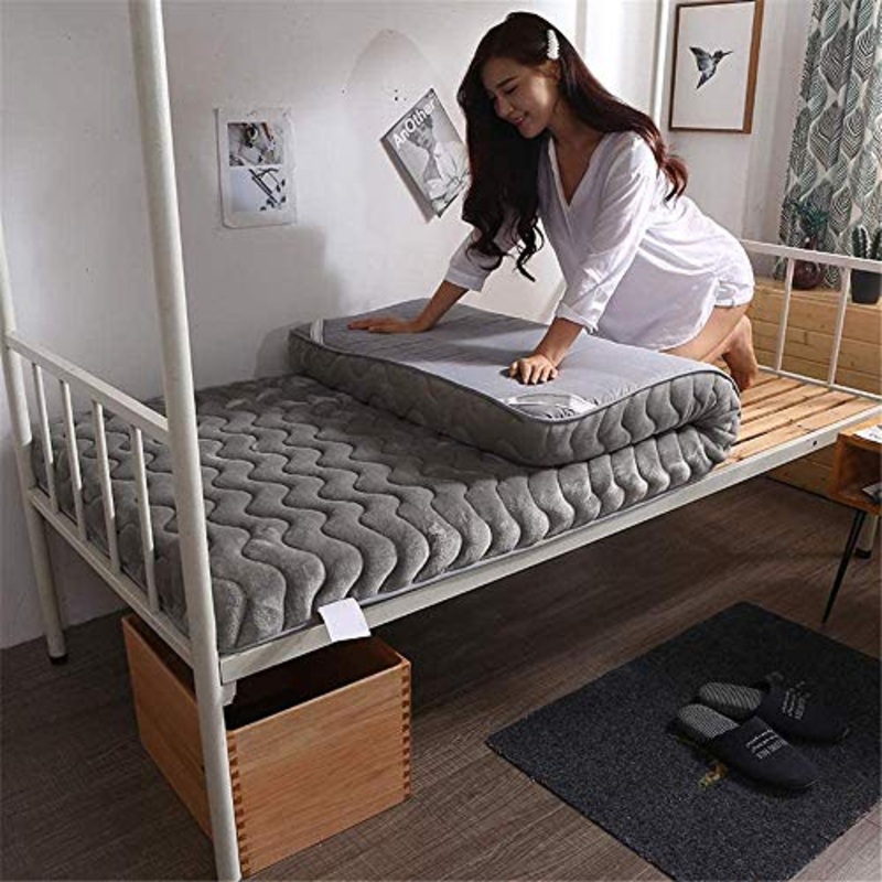 Z&HA Materasso Pieghevole per Dormitorio Studentesco, Materasso Futon in Memory Foam, Materasso Futon,b,59.1″X79″