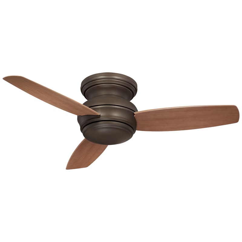 3-blade Traditional Concept 44″ Led 44″ Ceiling Fan by Minka Aire (Wet Rated) Oil Rubbed Bronze/Medium Maple
