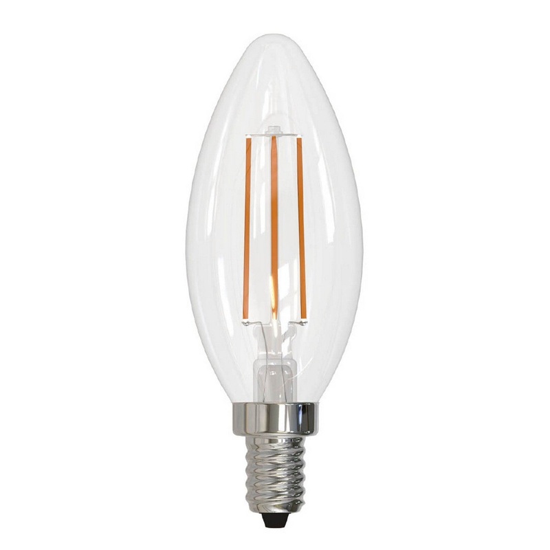 6.5 Watt B11 Clear, 750  Lumens, E12 base, 120 Volt Light Bulb by Bulbrite